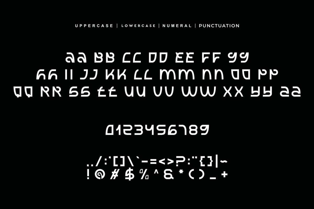 Ageyzo - Unique Font, a Sans Serif Font by QR Design Studio (Photo 6 of 7)