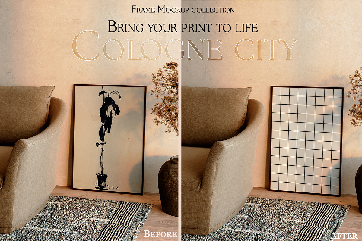 Cologne City & Mockup Frame Bundle, a Household Mockup by LAMIA DESIGN (Photo 4 of 14)