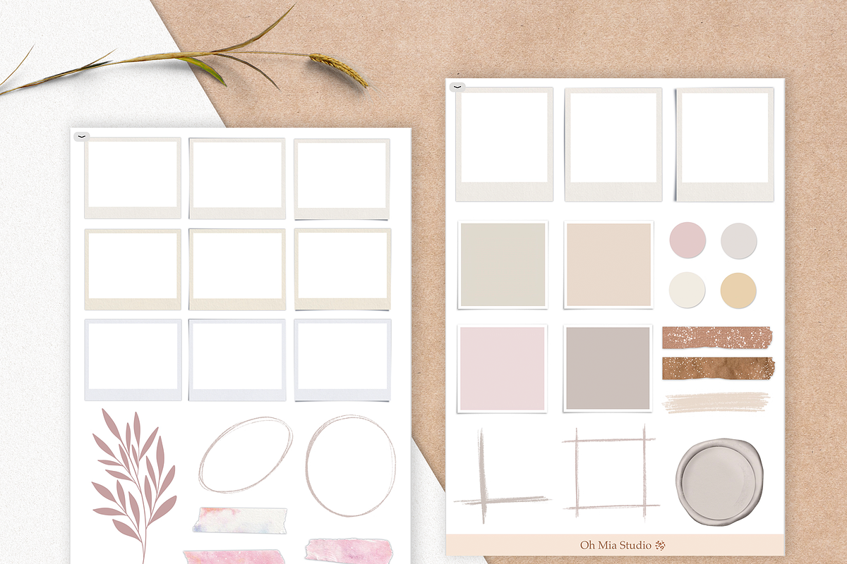 Mood Board digital stickers, an Illustration by Oh Mia Studio (Photo 5 of 5)