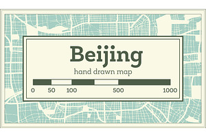 Beijing China City Map