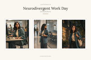 Neurodivergent at Work, Set of 24
