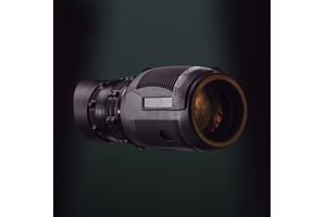 Black monocular on green photo, a Technology Photo by Stockphoto by vzwer