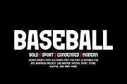 Kemon Sporty - Baseball Font, a Sans Serif Font by QR Design Studio (Thumbnail 4 of 7)