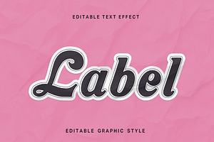 Paper Cut Sticker Text Effect, a Templates & Theme by studiogstock