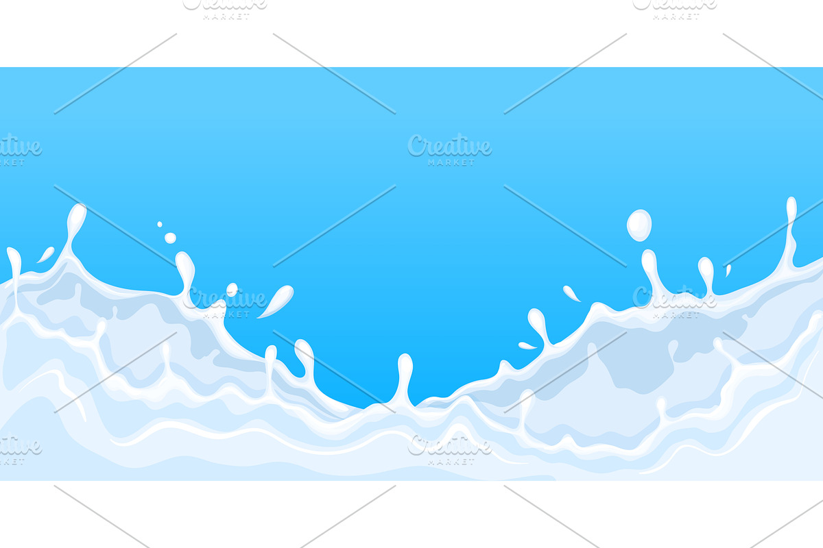 Milk splash background. Creamy, a Food Illustration by Stock-Smart-Start