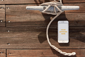 Nautical Dock iPhone PSD