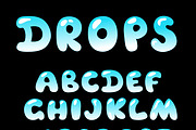 Bubble letters. Water drop alphabet, a Decorative Illustration by MalinaShop (Thumbnail 3 of 3)