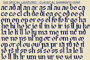 Classical Garments Font, a Blackletter Font by 177Studio (Thumbnail 8 of 9)