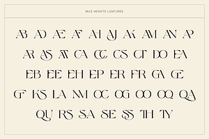 Mile Heights - Elegant Display Serif