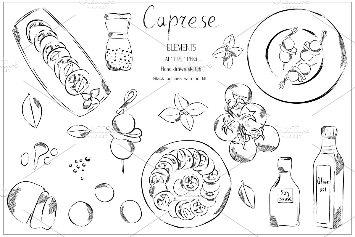 Italian Cuisine Vector Collection, a Graphic by MayaNavits (Photo 7 of 16)