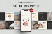 Nutrition Coach Instagram Template, a Social Media Template by Chewie Co (Thumbnail 1 of 11)