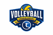 Volleyball logo icon design, a Branding & Logo Template by swarnstudio (Thumbnail 2 of 3)