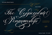 Prestissimo Classy (20% 0FF), a Script Font by Burntilldead (Thumbnail 4 of 23)