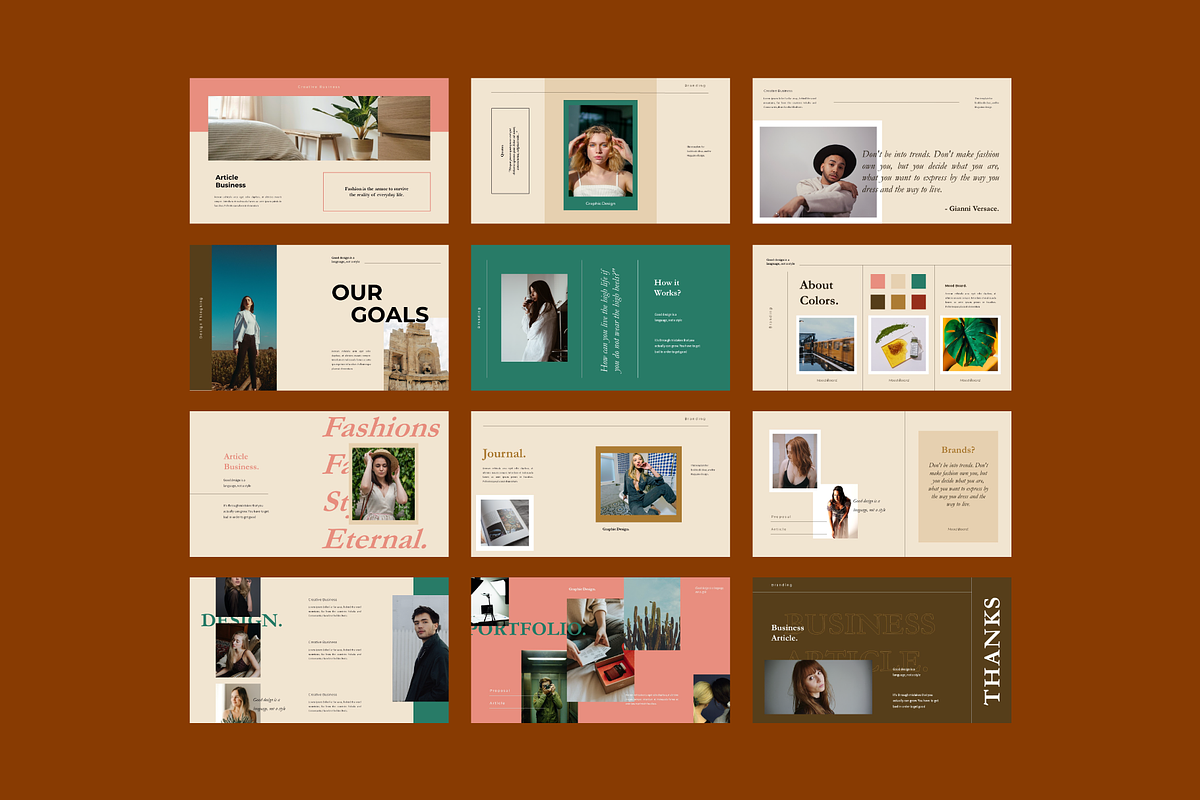 Article Powerpoint Template, a Presentation Template by Yo Slide