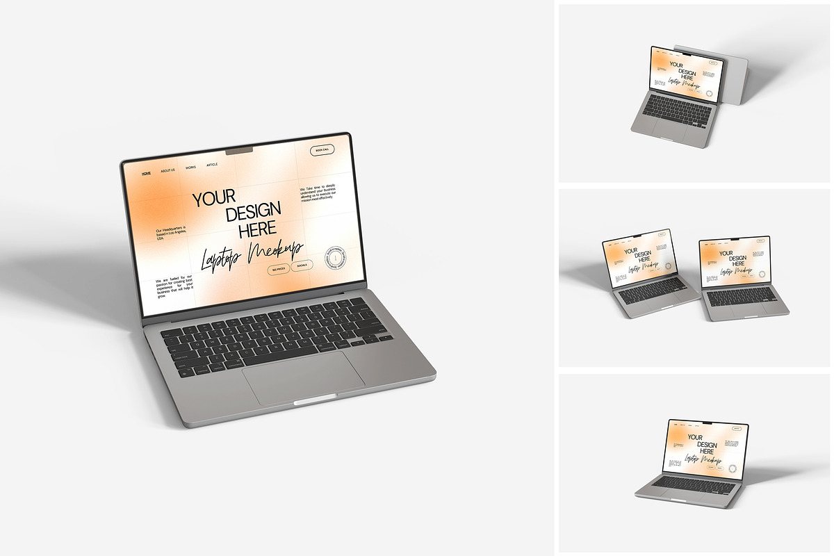 Laptop Mockup, a Mac Mockup by MrLetters (Photo 1 of 5)
