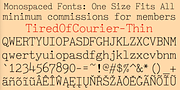 TiredOfCourier, a Font by Ingrimayne Type (Thumbnail 5 of 11)