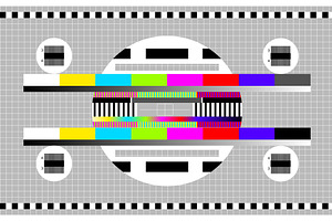No signal tv screen. Old monitor, a Technology Illustration by Stock-Smart-Start