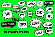 Hand Drawn Speech Bubbles – Doodles, an Object Graphic by crafty (Thumbnail 5 of 10)