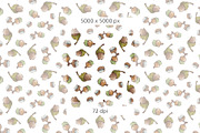 Acorns & Leaves Watercolor Patterns, a Pattern Graphic by Mazheika Store (Thumbnail 5 of 9)