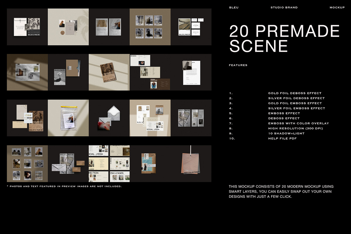 Emboss Deboss Branding Mockup III, a Books & Magazine Mockup by Studio Brand (Photo 3 of 11)