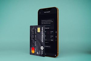 Credit Card & IPhone Mockup