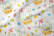 Easter Seamless Pattern, Cute Sheep, a Pattern Graphic by Valin Malin (Thumbnail 3 of 8)