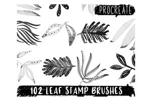 Procreate Foliage Stamp Brushes