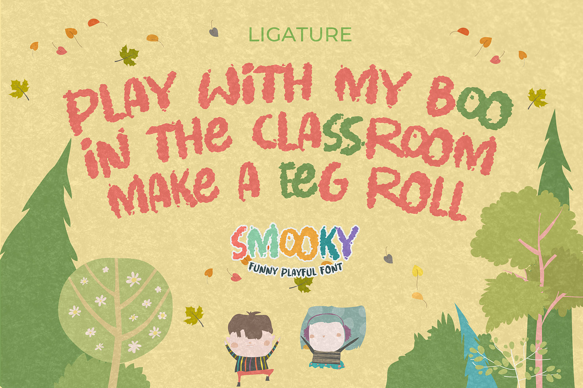 Smooky - Funny Playful Font, a Font by Gassstype (Photo 7 of 8)