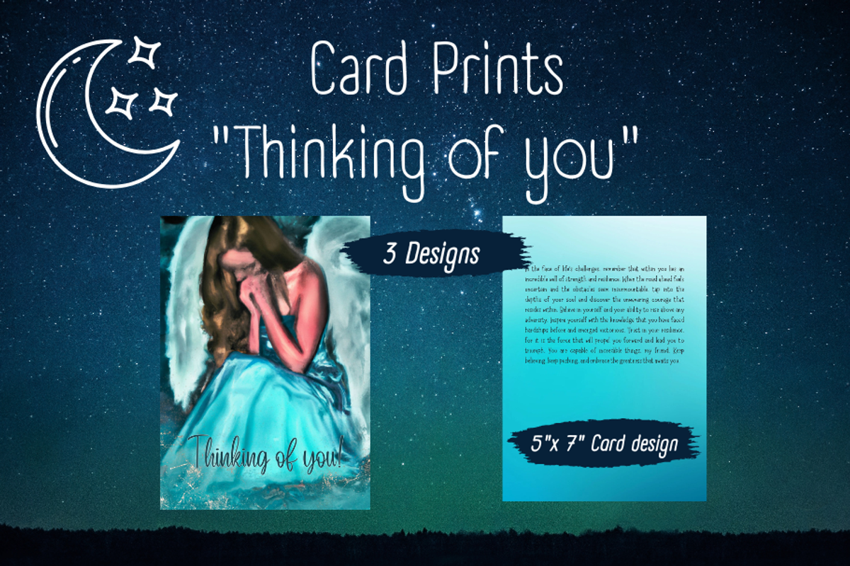 Custom art, Card print- Angel, a Card Template by Boho Pixel Dust (Photo 1 of 7)