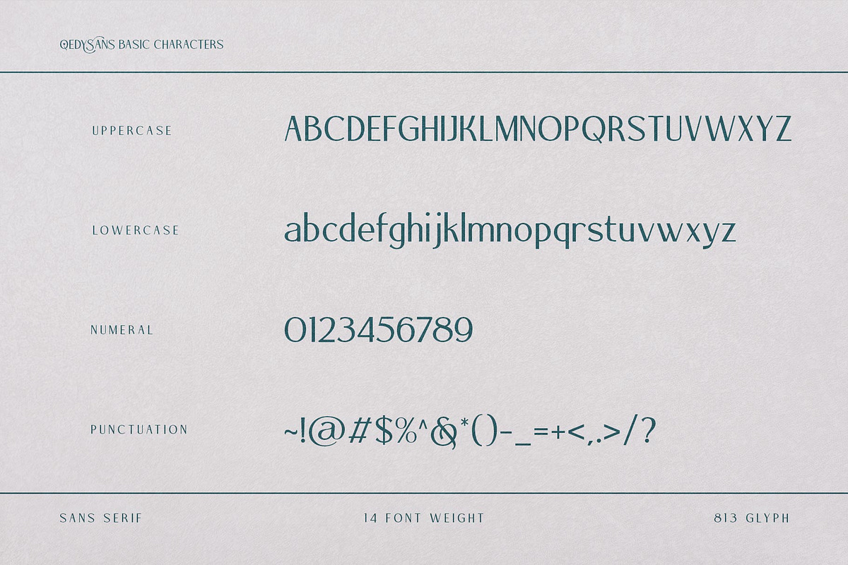 Qedysans Typeface, a Sans Serif Font by alit design (Photo 3 of 15)