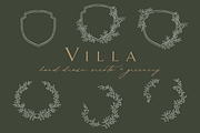 Hand Drawn Wedding Crests & Greenery, an Illustration by Blushed Design by Katrina (Thumbnail 1 of 5)
