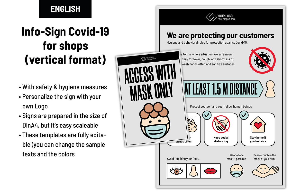 Safety Print Templates for Shops, a Flyer Template by visualsbyfranzi (Photo 4 of 7)