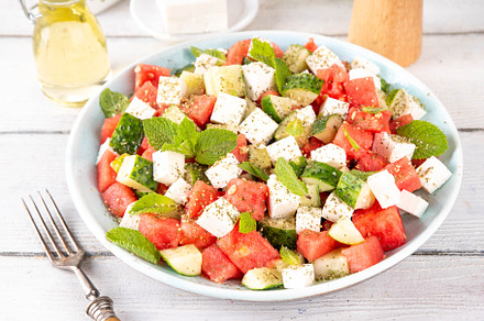 Viral summer Watermelon Cucumber Salad