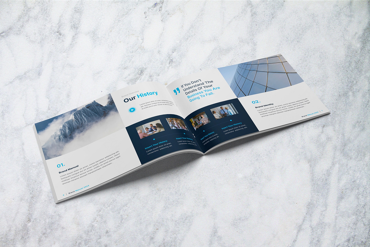 Brand Manual Landscape Brochure, a Brochure Template by BumbleGraph Studio (Photo 13 of 15)