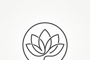 42 Luxury Spa Icon Set, an Outline Icon by adenpinkstore (Thumbnail 16 of 16)