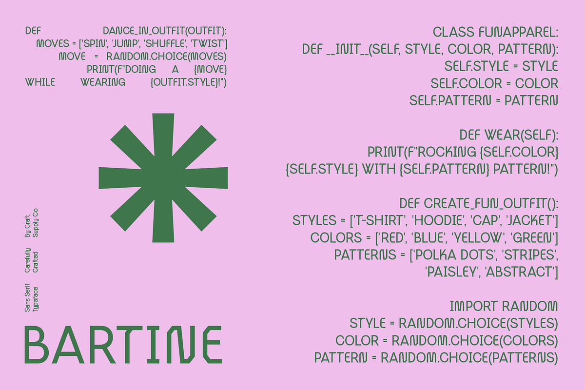 Bartine – Industrial Font, a Sans Serif Font by Craft Supply Co. (Photo 5 of 8)
