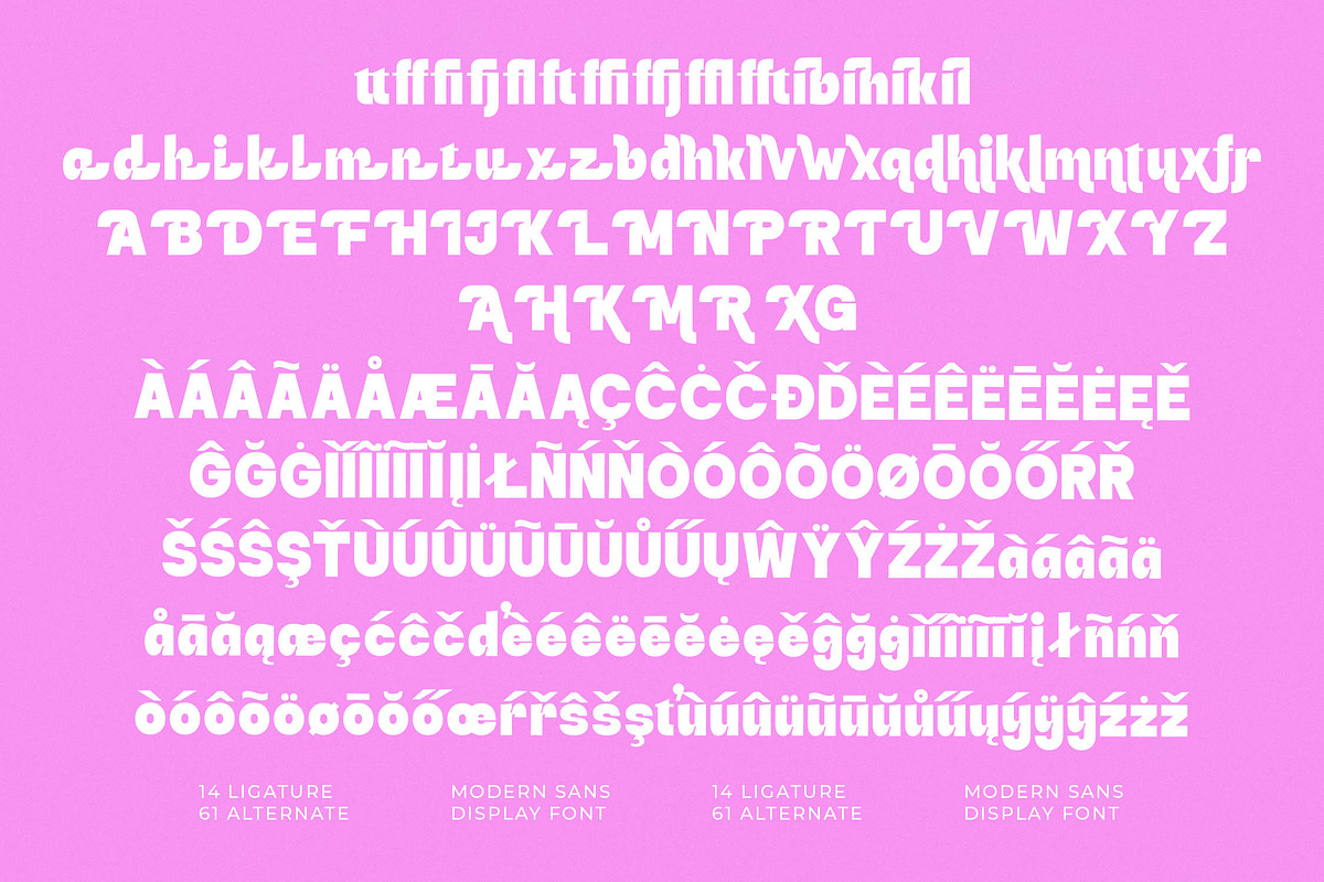 Funky Glitter Modern Sans Font, a Sans Serif Font by timelesstype.co (Photo 19 of 20)