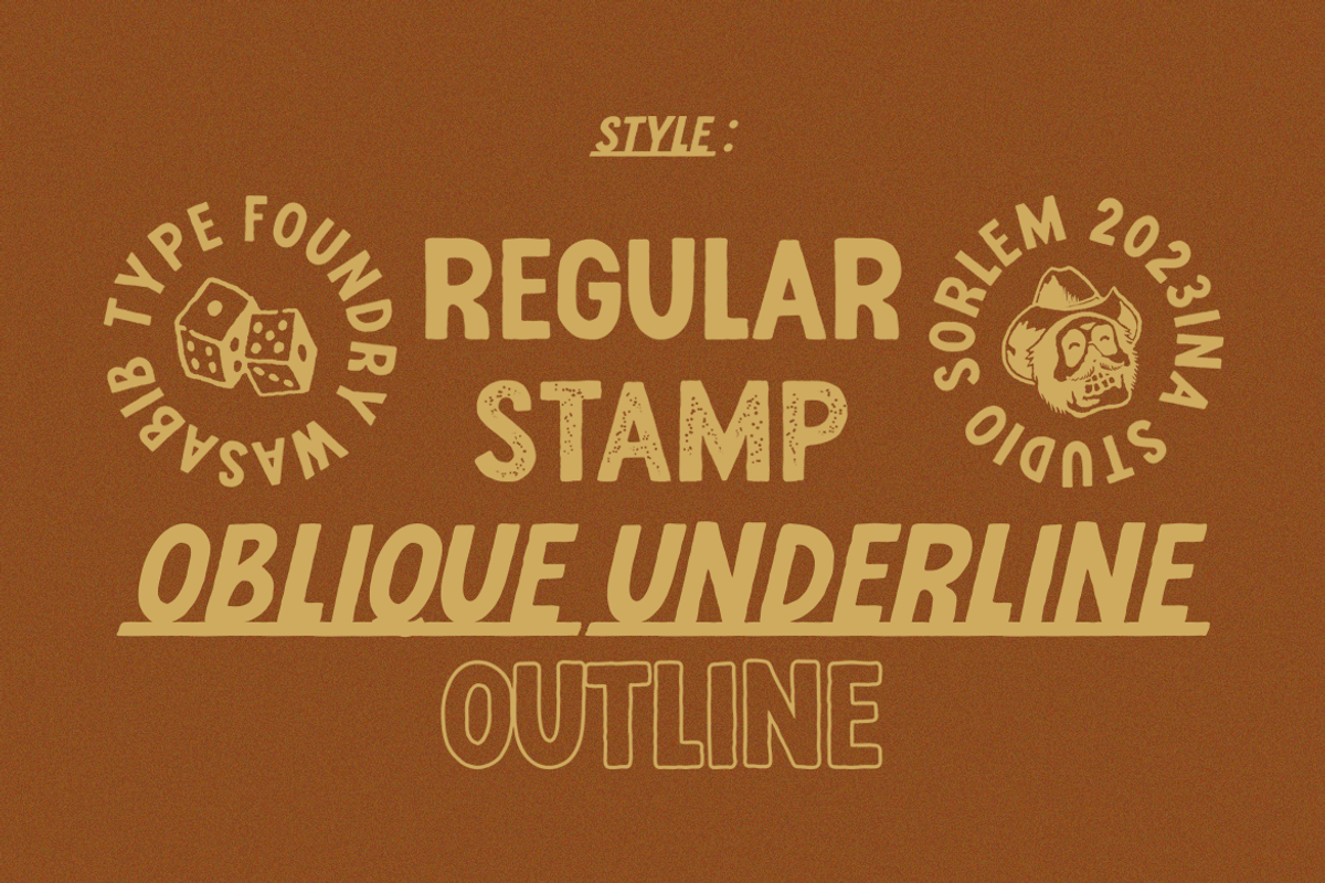 Horseland - Free Illustration Vector, a Sans Serif Font by Wasabib Studio (Photo 5 of 9)