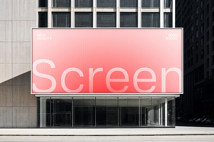 Large Outdoor 21:9 Screen Mockup, an Advertising Mockup by Design Squad