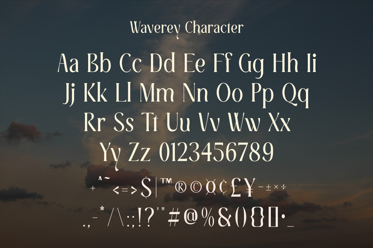 Waverey – Luxury Serif Display Font, a Serif Font by MERCI STUDIO (Photo 7 of 8)