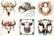 Western Boho Wedding Clipart, an Illustration by Libby Wishes (Thumbnail 8 of 8)