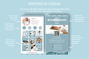 Business Card Template - Blue, a Business Card Template by SunshineStudioBoutique (Thumbnail 4 of 9)