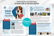 Canva Newsletter Template Dogs Pets, an Email Template by PixelCraft (Thumbnail 2 of 15)