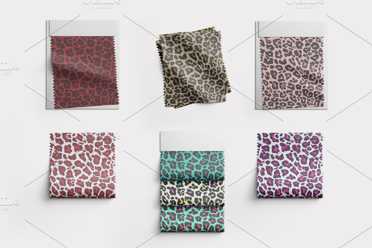 Leopard Skin Seamless Pattern Set., a Texture Graphic by Gomolach (Photo 3 of 21)