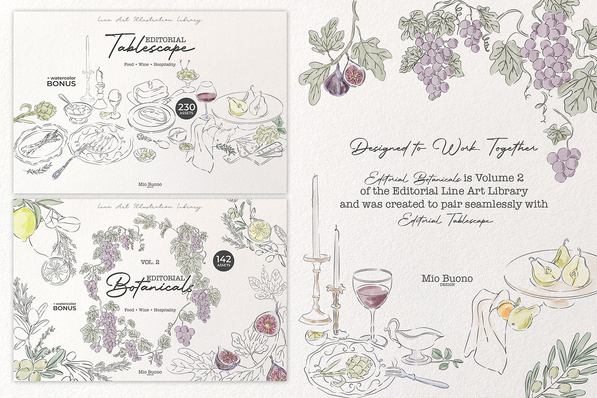 Editorial Tablescape Line Art, an Object Graphic by Mio Buono (Photo 17 of 17)