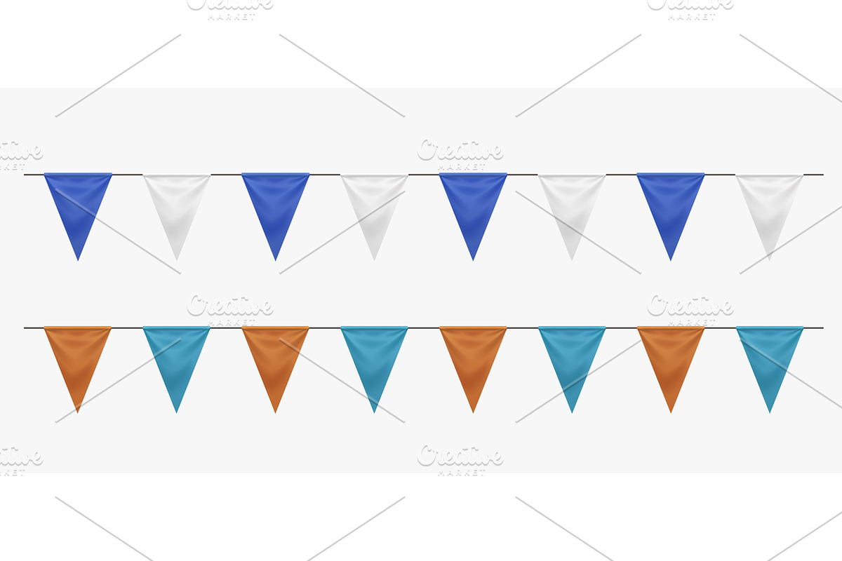 a two colored realistic party flag, an Object Illustration by IfH