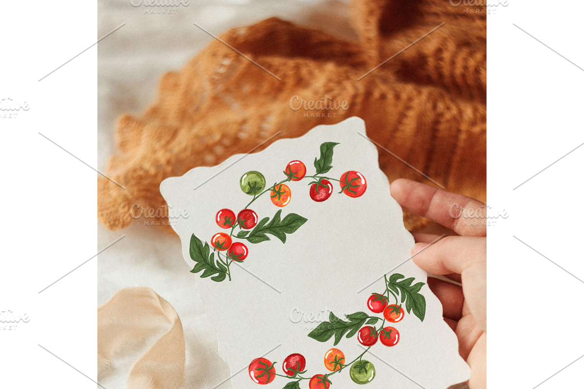Oil Pastel Whimsical Tomatoes Set, a Food Illustration by Oleksandra Illustrates (Photo 12 of 16)
