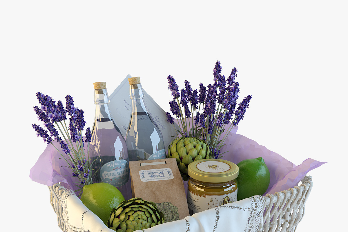 Provence decor basket, an Object 3D Model by kookamunga (Photo 2 of 7)