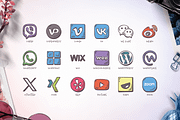 Hand-drawn Social Media Icons, a Solid Icon by Good Stuff No Nonsense (Thumbnail 8 of 13)