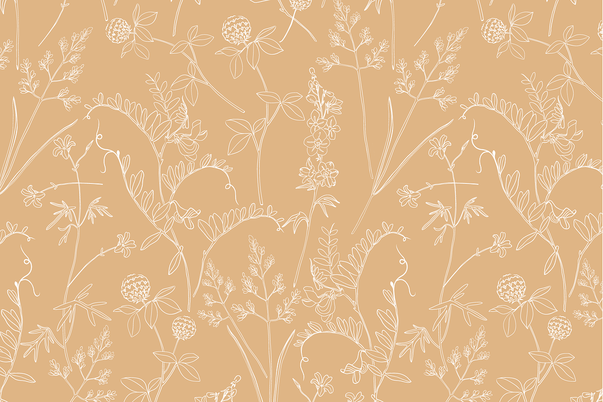 Delicate Herbarium Seamless Patterns, a Pattern Graphic by Maria Budarkiewicz (Photo 8 of 22)